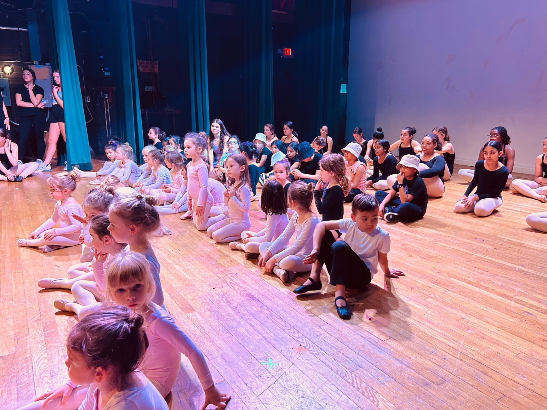 Students gathered in studio